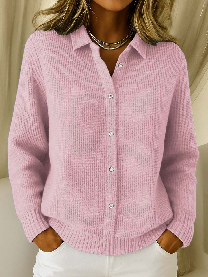 Elaine | Cardigan Boutonné en Tricot Classique