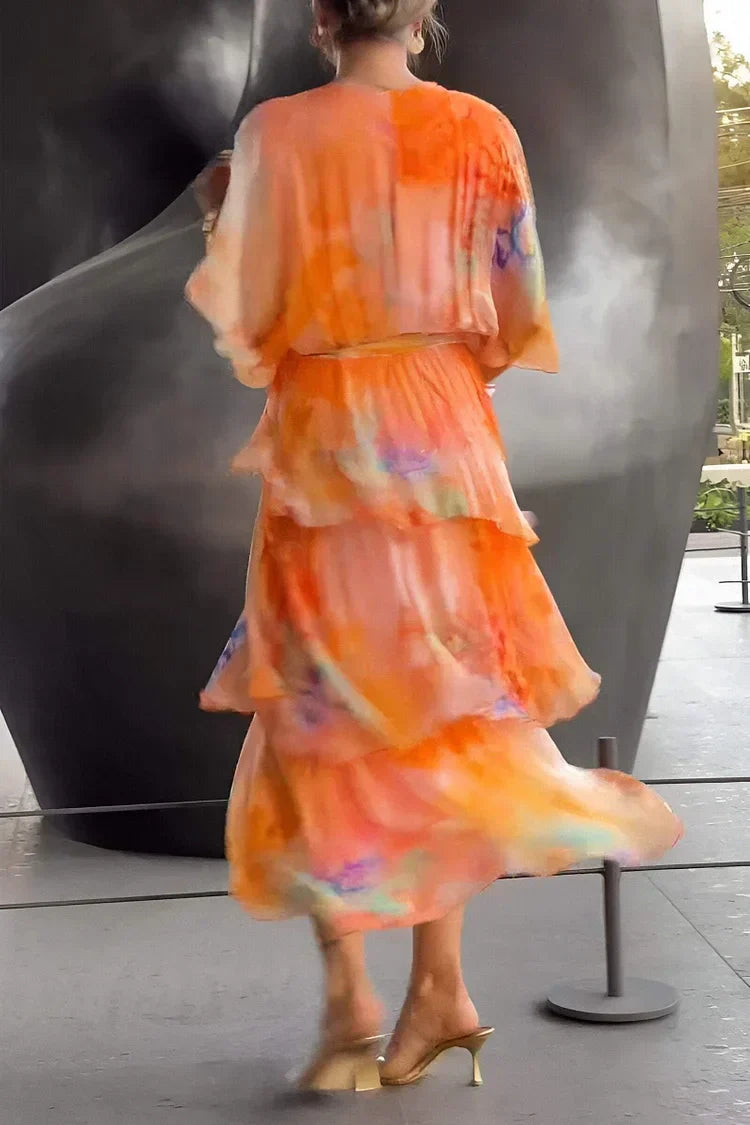 Cassia – Robe Chiffon Élégante