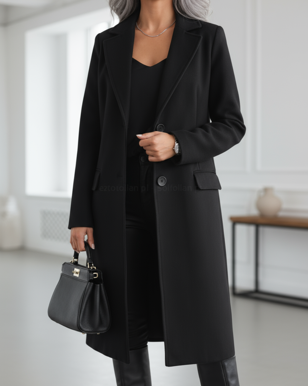 Auria - Élégant Manteau Long