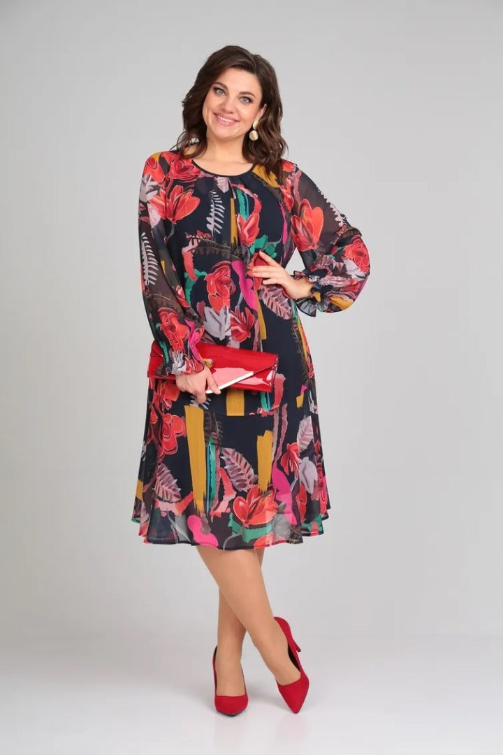 Florine – Robe Florale Élégante