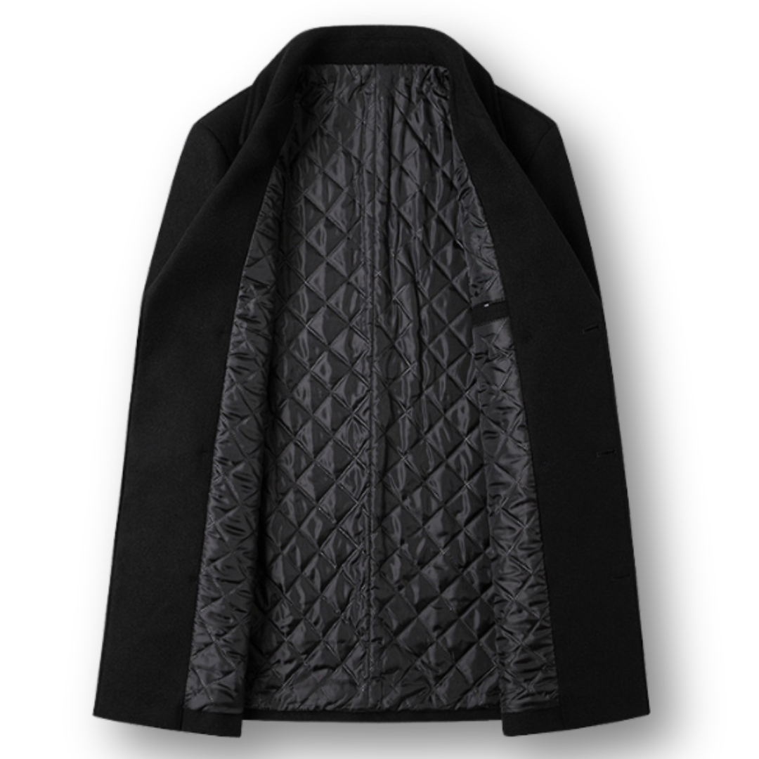 Silvan | Manteau Double Boutonnage Élégant en Laine Premium