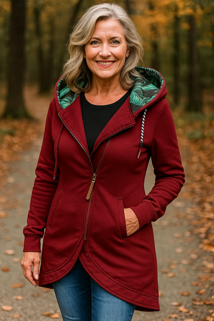 Monika - Veste d'Hiver Élégante et Chaude avec Capuche