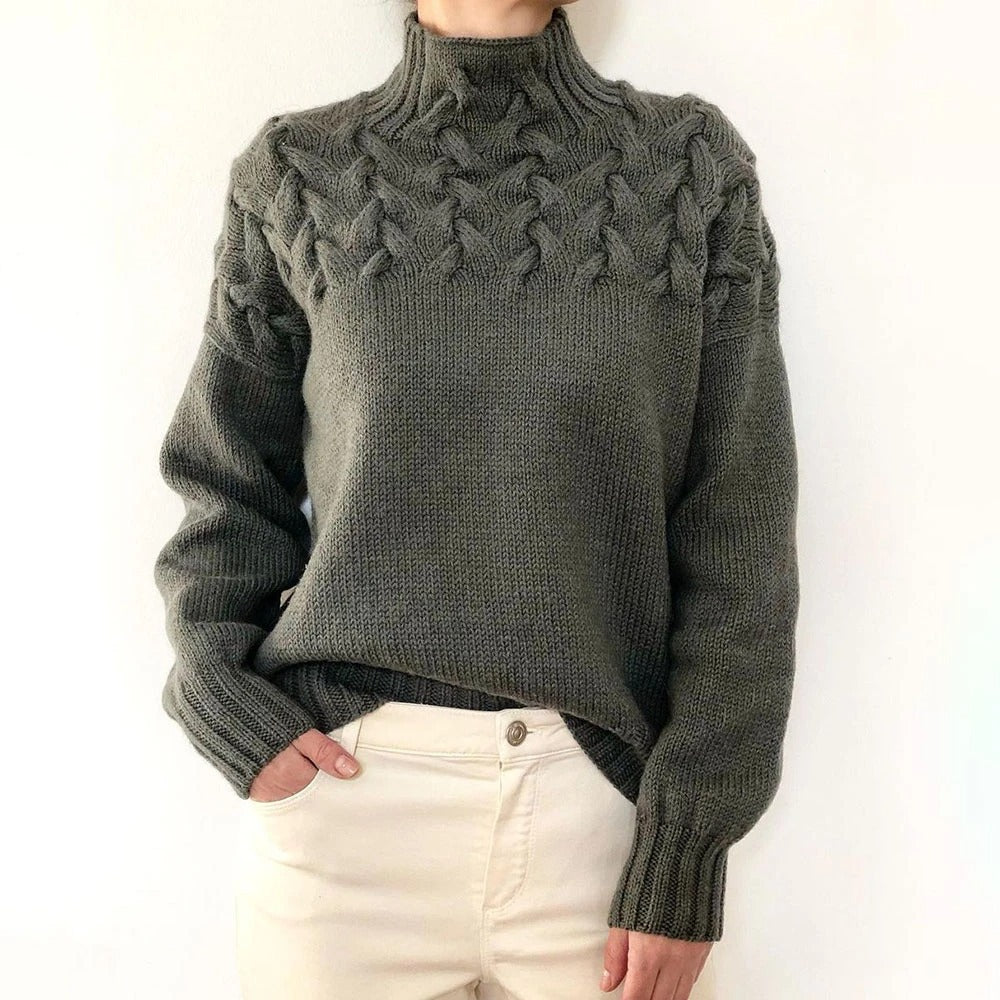Charlotte | Pull en Tricot Col Roulé Douillet