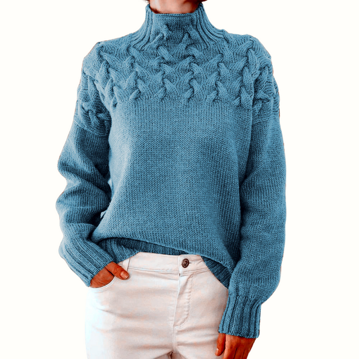 Charlotte | Pull en Tricot Col Roulé Douillet