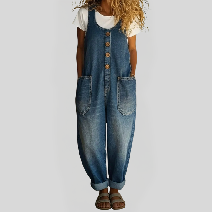 Lenna – Combinaison en denim de coton vintage