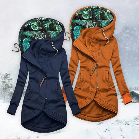 Monika - Veste d'Hiver Élégante et Chaude avec Capuche
