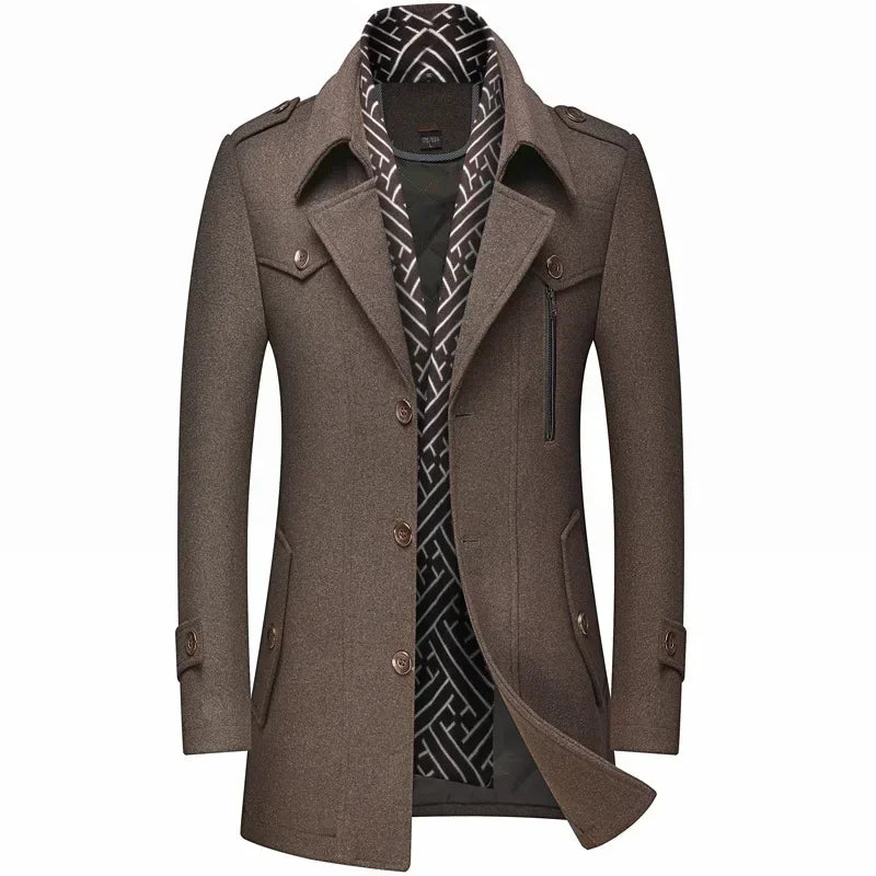 Montague | Manteau d'Hiver en Laine pour Homme