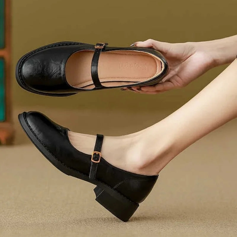 Rachel | Mary Janes Classiques Confort en Cuir