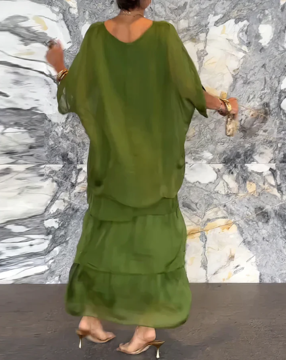 Lara – Robe Longue Élégante et Fluide