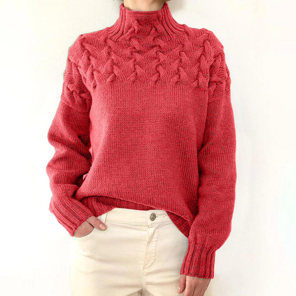 Charlotte | Pull en Tricot Col Roulé Douillet