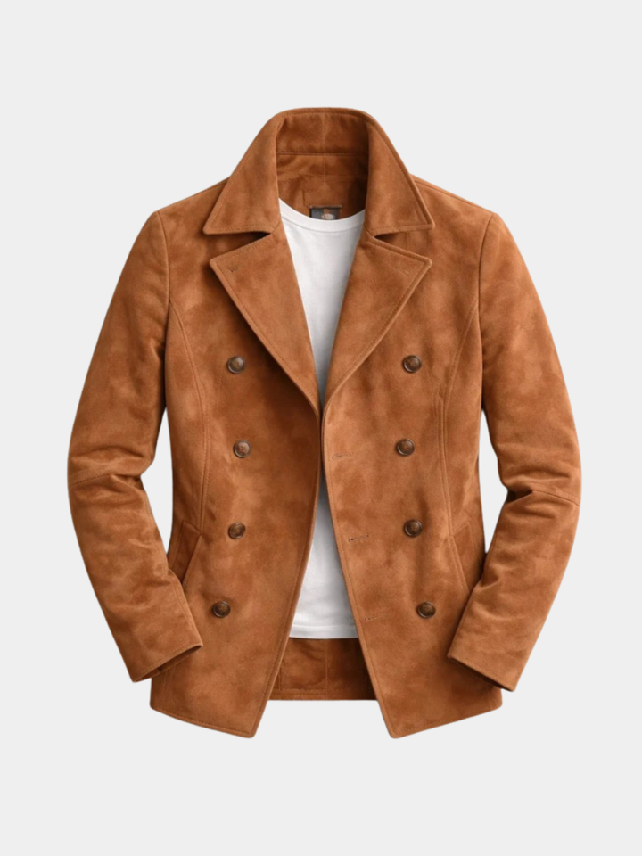 Oliver™ | Manteau classique en daim à double boutonnage