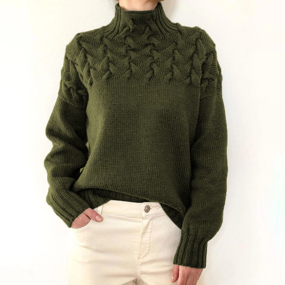 Charlotte | Pull en Tricot Col Roulé Douillet
