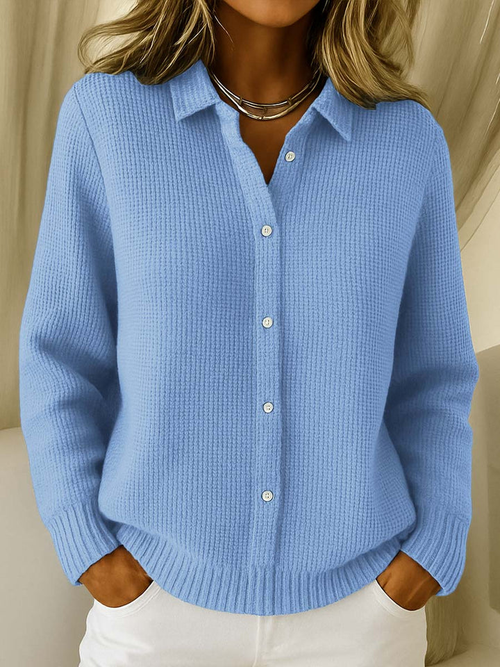 Elaine | Cardigan Classique en Tricot avec Boutons
