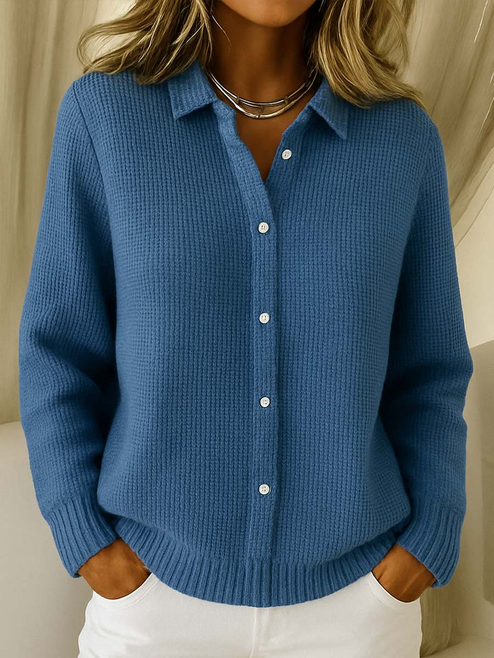 Elaine | Cardigan Classique en Tricot avec Boutons