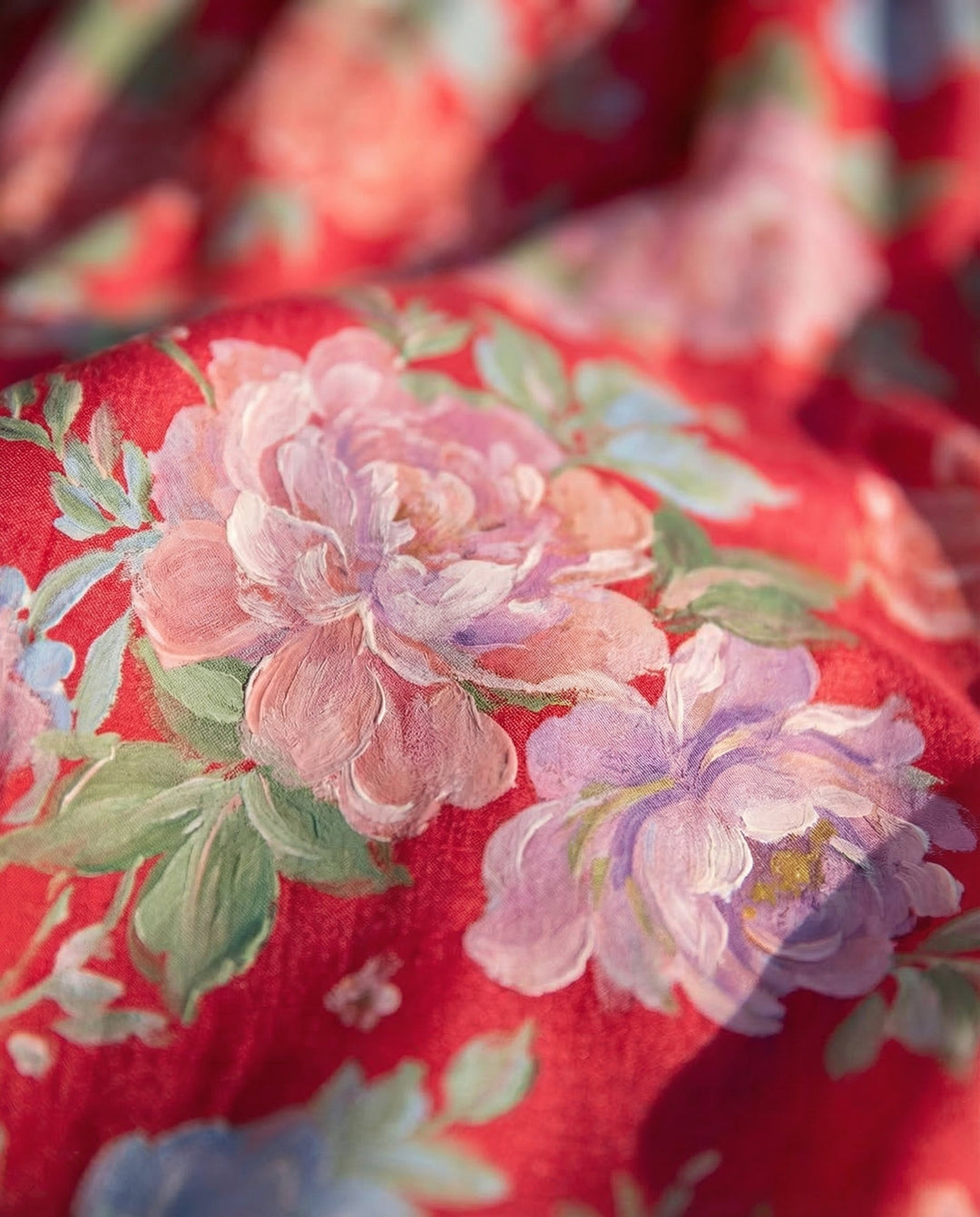 Minelda – Robe Fleurie à Col V