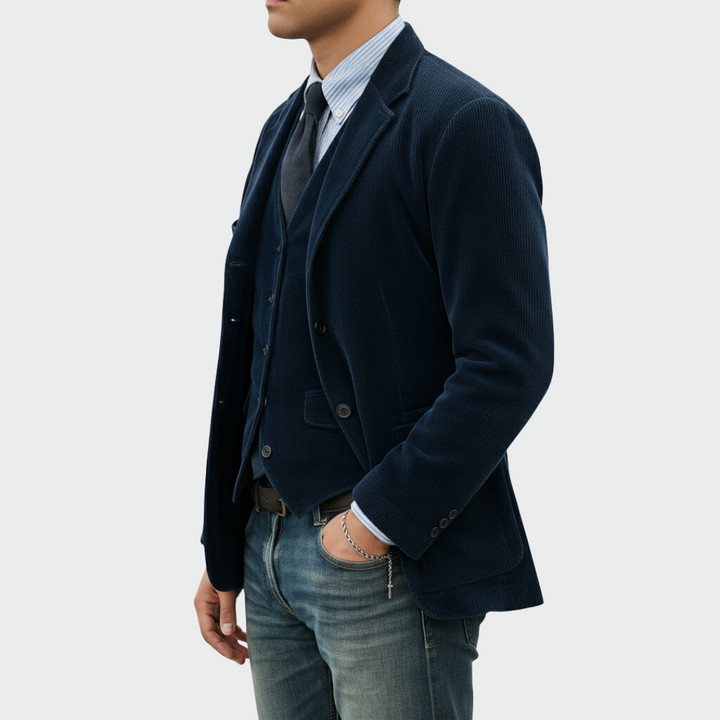 Tom | Ensemble 2 pièces: Blazer et Gilet en Velours