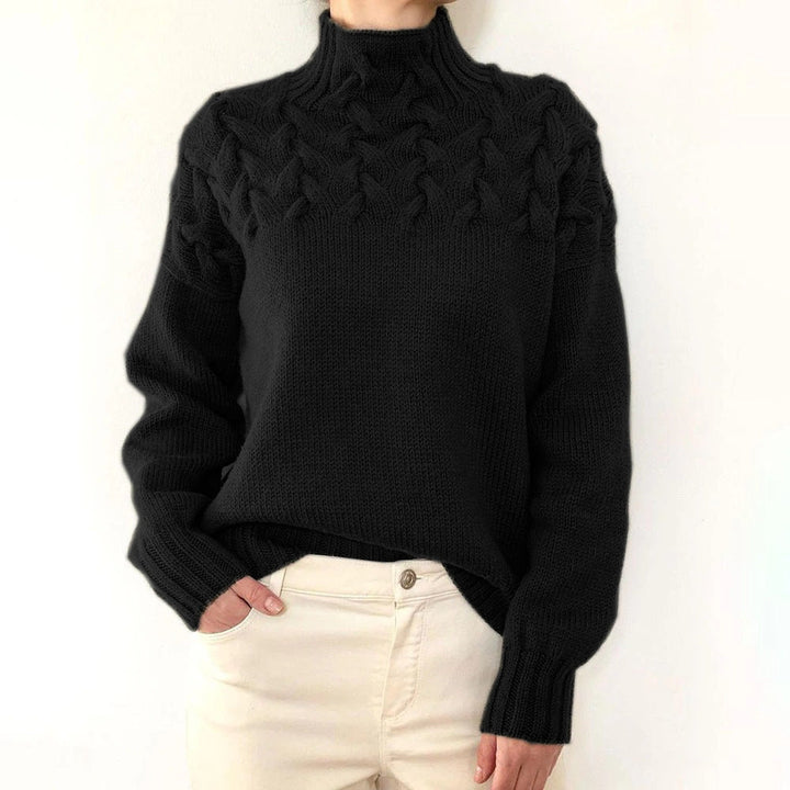 Charlotte | Pull en Tricot Col Roulé Douillet